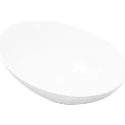 Online Ylellinen keraaminen pesuallas soikea 40x33 cm Valkoinen Malja-Altaat