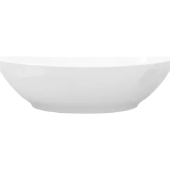 Online Ylellinen keraaminen pesuallas soikea 40x33 cm Valkoinen Malja-Altaat