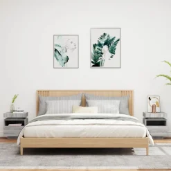 Outlet Yöpöydät LED-valoilla 40x39x48,5 cm, eri värejä ja pakkauskokoja (33073) Huonekalut